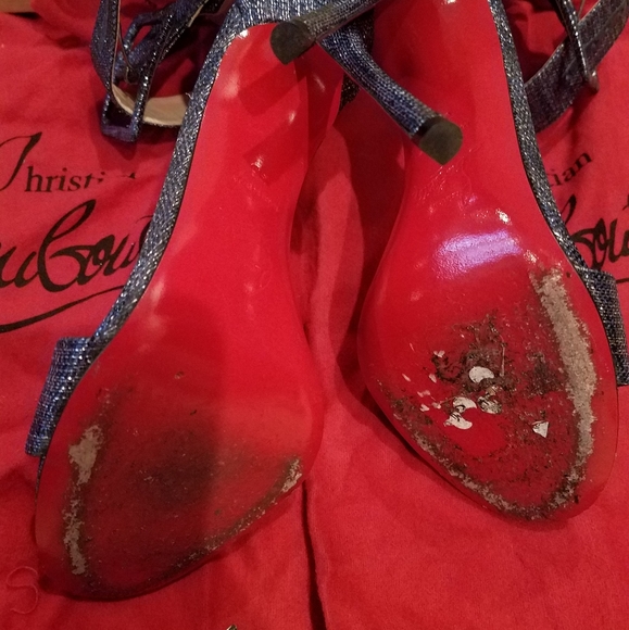 Christian Louboutin
- Gourmi 100. Denim Sandals - Blue, size 36 - Picture 4 of 7